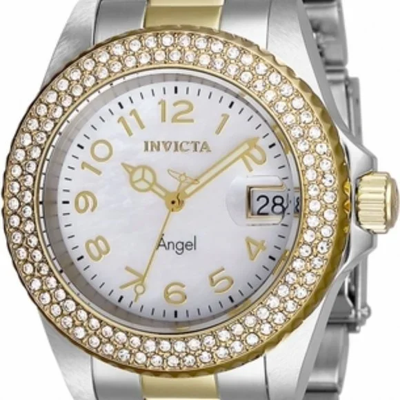 Ladies Invicta Angel Watch Two-Toned New In Box NWT Invicta Angel Mother of Pearl Dial Ladies Two Tone Watch  main image 2